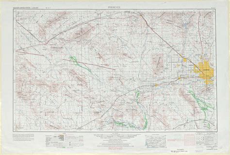 Phoenix Topographic Maps Az Usgs Topo Quad 33112a1 At 1250000 Scale