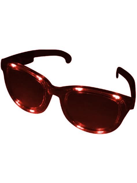 Red Jumbo Flashing Led Sunglasses