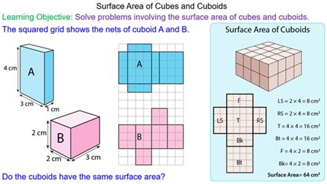 Surface Area Of A Cube Worksheet