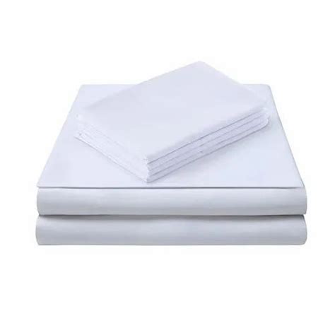 MFC Cotton White Plain Single Bedsheet Bedsheets Pillow Covers At Rs Set In New Delhi