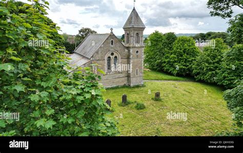 The disused Church of St Mary in Foxholes, North Yorkshire, UK Stock