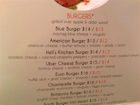 Maybe you would like to learn more about one of these? Burger menu - Picture of Gordon Ramsay Burger, Las Vegas ...