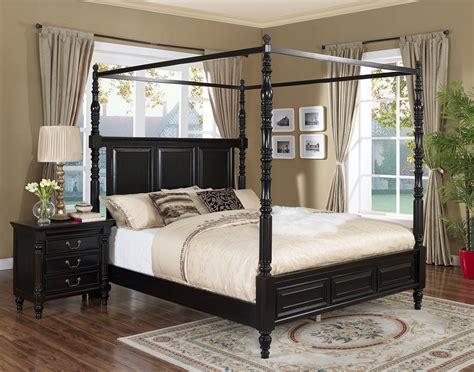 They have become something stylish and affordable. New Classic Martinique 4-piece Canopy Bedroom Set in ...