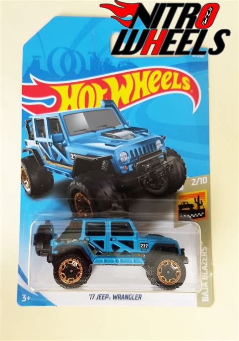 Hot Wheels Baja Blazers Jeep Wrangler Azul 4000 En Mercado Libre