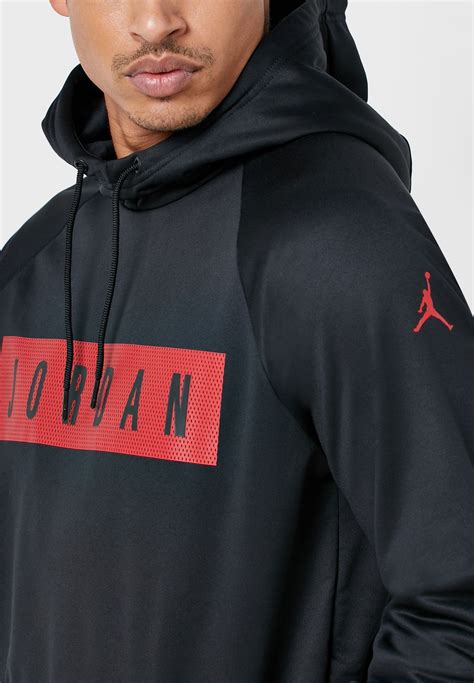 Buy Jordan Black Jordan 23 Alpha Therma Fleece Hoodie For Men In Mena