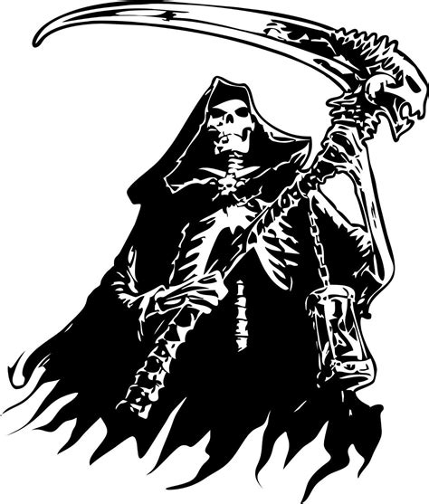 Grim Reaper Skeleton Skull Car Tattoo Boat Truck Window Vinyl Decal