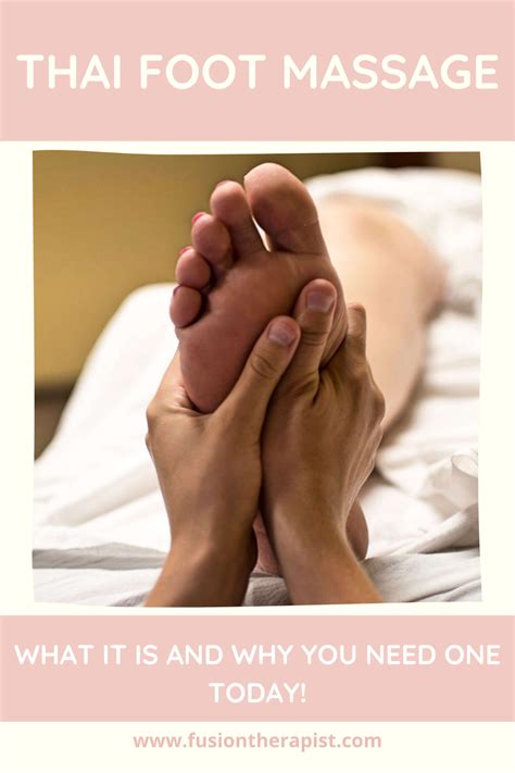 Thai Foot Massage What Is It Foot Massage Massage Massage Benefits