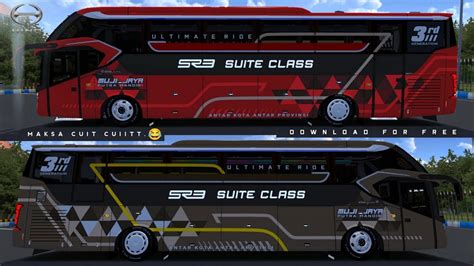 Muji Jaya Suite Class Mod Bussid Sr3 Ultimate Mn X Bfc Livery Sr3 Mn Art ⁉️ Youtube