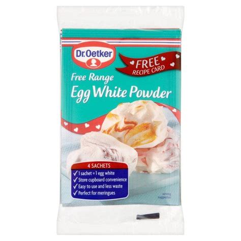 Dr Oetker Free Range Egg White Powder Sachets Ocado Free Range