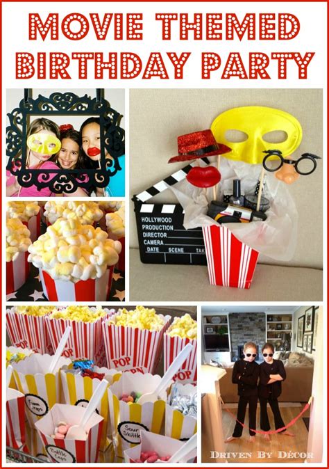 Get your popcorn and grab a seat! Movie Themed Birthday Party | Driven by Decor