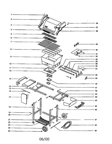 Weber Gas Grill Parts Model Genesissilverbng Sears Partsdirect