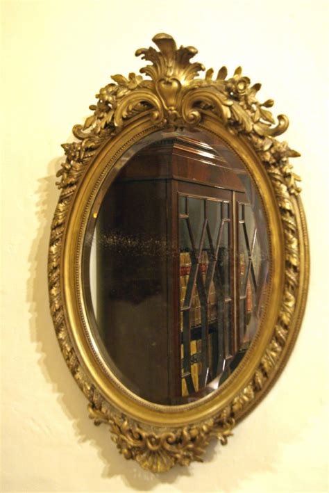 Finding that perfect wall mirror to match. Victorian Gilt Wood Framed Oval Mirror | 256343 ...