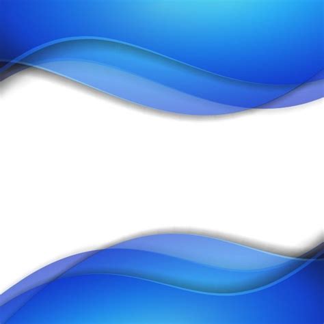 Abstract Blue Smooth Wave Vector Background Free Vector Graphics