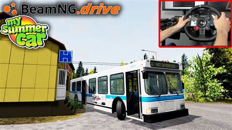 Bus Driving On Alivieska Map With Traffic Wheel Cam Beamng Drive