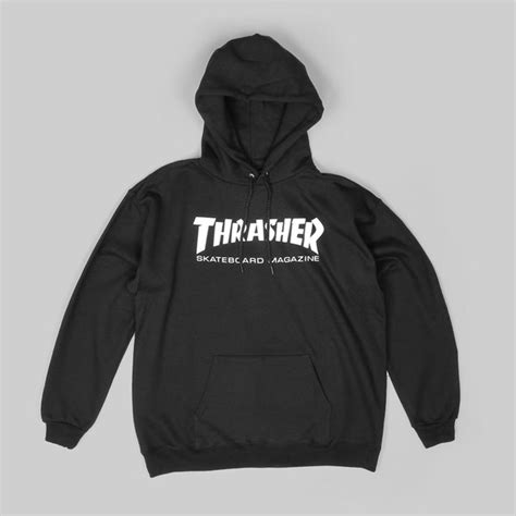 Thrasher Skate Mag Po Hood Black Thrasher Hoods
