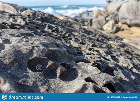 Eroded Coastal Rocks Stock Photo Image Of Eroding Coast 136838422