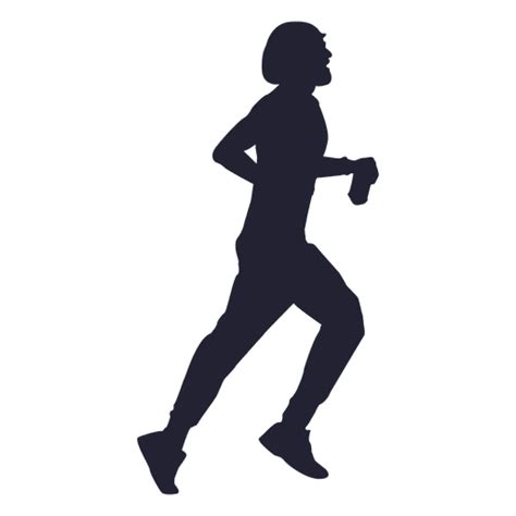 Girl Marathon Running Silhouette 1 Transparent Png And Svg Vector File