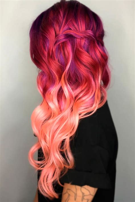Fun Hairstyles For Long Pink Hair Lovehairstyles Com
