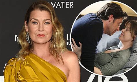 ellen pompeo says her husband found her grey s anatomy sex scenes hard at first daily mail