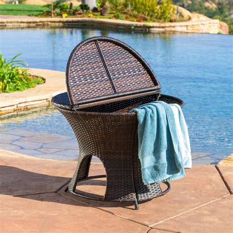 Maybe you would like to learn more about one of these? Alexandria Wicker Outdoor Storage Ottoman Table ...