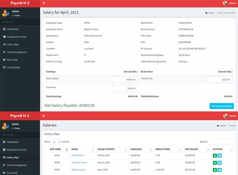 Payroll Management System In Php With Source Code Riset