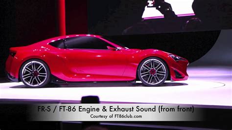 Scion Fr S Toyota Ft 86 Ii Concept Engine And Exhaust Sound Clips