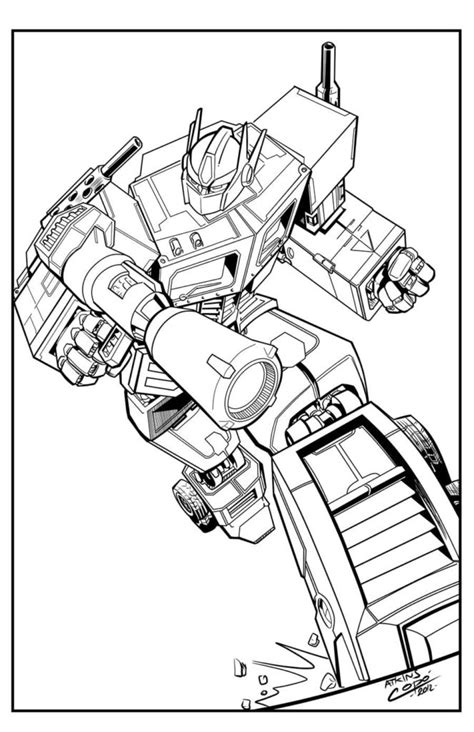 Optimus Prime Coloring Pages 120 Free Coloring Pages