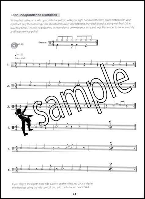 As you play, read the two measures of music above. Drumset 101 Drum Music Book/CD Learn How to Play Beginner ...