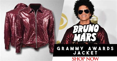 Bruno Mars Grammy Awards Jacket Blj Grammy Awards Celebrity Outfits