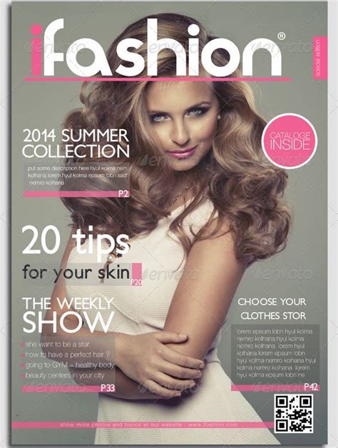 Fashion Magazine Cover Template Mryn Ism