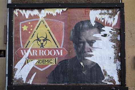 Digital Photograph War Room Pandemic Poster Carlisle Street St Kilda Melbourne Jun 2020