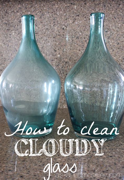 There are several ways to get the labels removed. How to Clean Cloudy Glass - Ask Anna