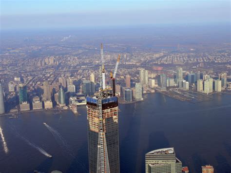 Antenna Construction Update At One World Trade Center