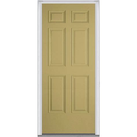 Mmi Door 30 In X 80 In Right Hand Inswing 6 Panel Classic Painted