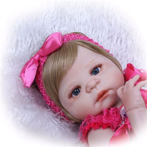 boneca bebe reborn menina de silicone realista dominio imports bonecas magazine luiza