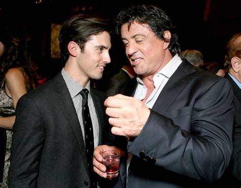 Sylvester Stallone Reunites With Milo Ventimiglia On This Is Us Set