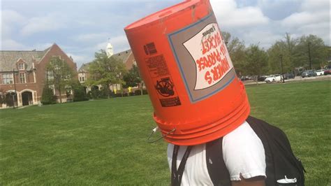Putting Buckets On People S Heads Prank Social Experiment Youtube