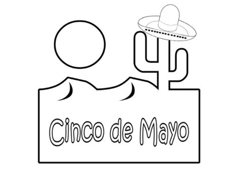 El 5 de mayo es una festividad de méxico, pero se celebra más en estados unidos. Dibujos del Cinco de Mayo en México para colorear ...