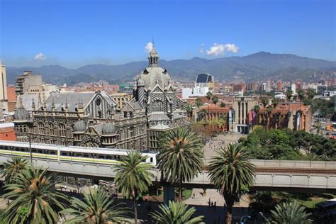 Vista Panorámica Del Centro De Ciudad Medellin Colombia Foto De