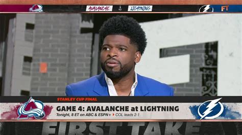 Pk Subban On Why Hockey Deserves More Appreciation First Take Youtube
