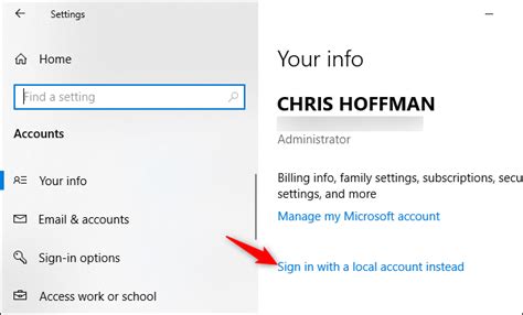Select the start button on the taskbar. How to Switch to a Local User Account on Windows 10