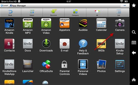 Instructions For Accessing The Hidden Camera App In The Kindle Fire Hd