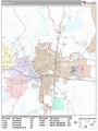 Monroe Louisiana Wall Map (Premium Style) by MarketMAPS