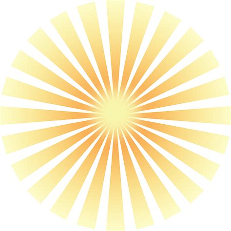 Sun Ray Free Vector Graphic On Pixabay