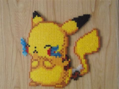 Pikachu Moe Pixel Art Etsy España Bügelperlen Bügelperlen Pokemon