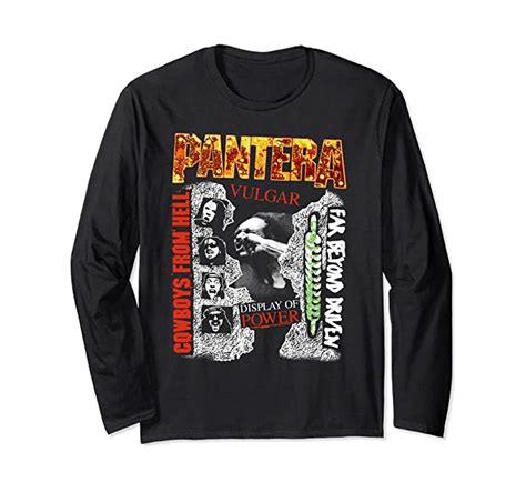 Pantera Official 3 Albums Long Sleeve Shirt