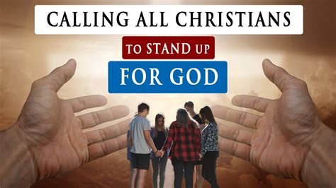 Stand Up For God No Matter The Cost Message For All Christians