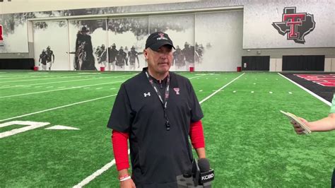 Texas Tech Coach Joey Mcguire Discusses The Scrimmage Form Aug 13