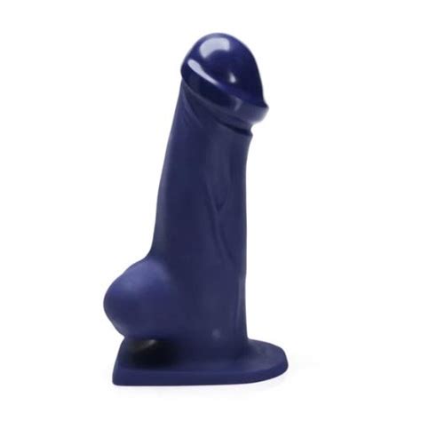 tantus t rex super soft silicone dildo carbide blue sex toys at adult empire