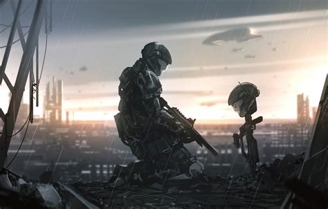 Wallpaper Rain Soldiers Helmet Halo 3 Halo 3 Odst Images For
